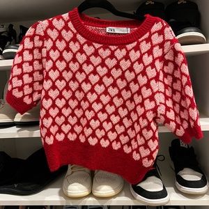 Zara heart sweater